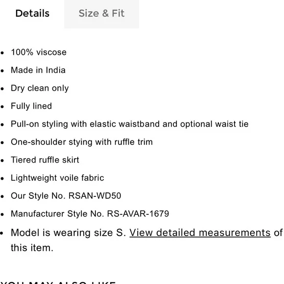 Rococo Sand Avar Yellow Floral One-Shoulder Ruffle Dress NWT - Picture 7 of 14